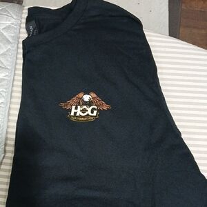 Black HOG (Harley Owners Group) T-Shirt with Eagle Logo BRAND NEW! Womens 2x